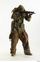  Photos John Hopkins Army Postapocalyptic Suit Poses aiming the gun standing whole body 0008.jpg